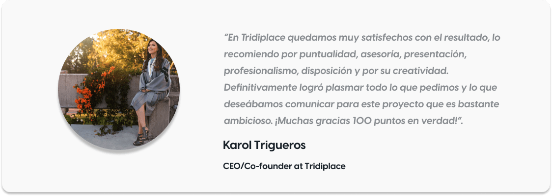 Testimonial Karol Trigueros