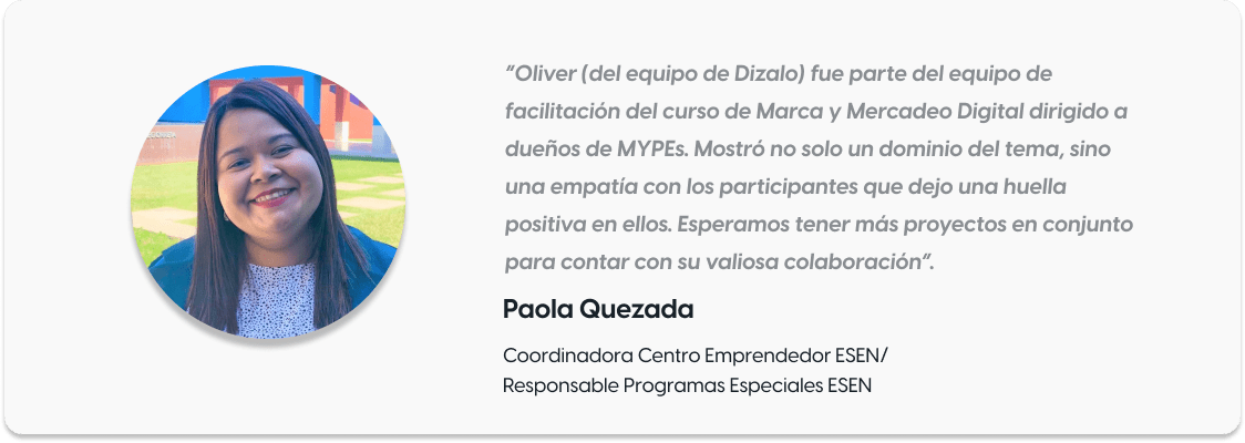 Testimonial Paola Quezada