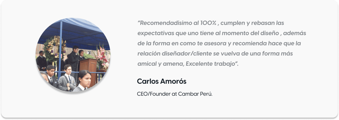 Testimonial Carlos Amorós