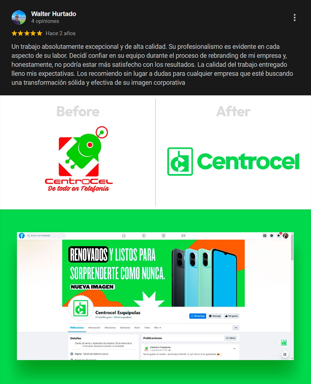 agencia de branding dizalo testimonial walter hurtado centrocel